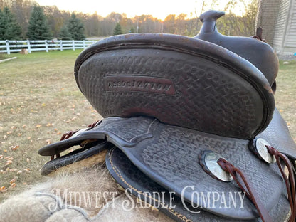 14” Pat Connolly Maker Western Highback Association Saddle - Made In Billings Montana