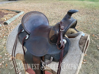 14” Pat Connolly Maker Western Highback Association Saddle - Made In Billings Montana