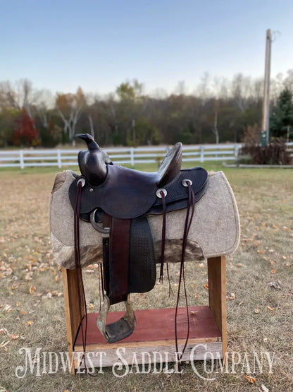 14” Pat Connolly Maker Western Highback Association Saddle - Made In Billings Montana