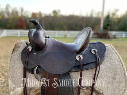 14” Pat Connolly Maker Western Highback Association Saddle - Made In Billings Montana