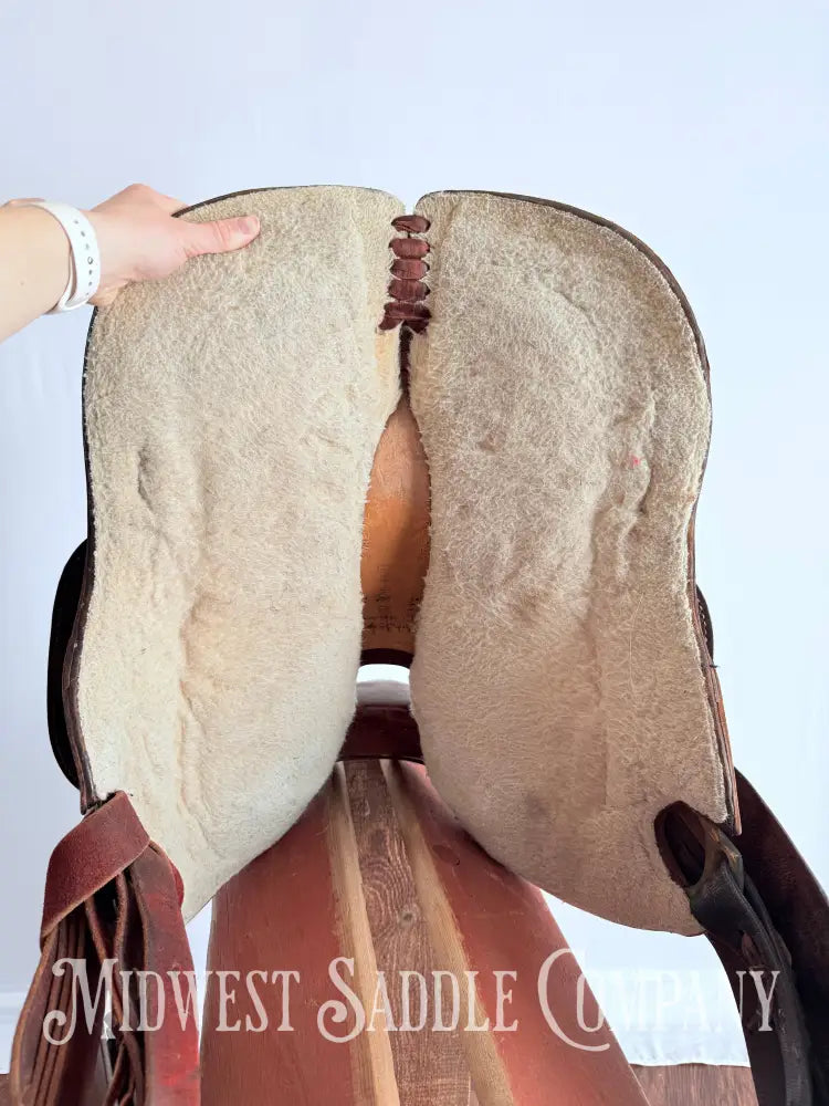 14” Simco Western Barrel Racing Saddle Suede Seat Jockeys Western Saddle