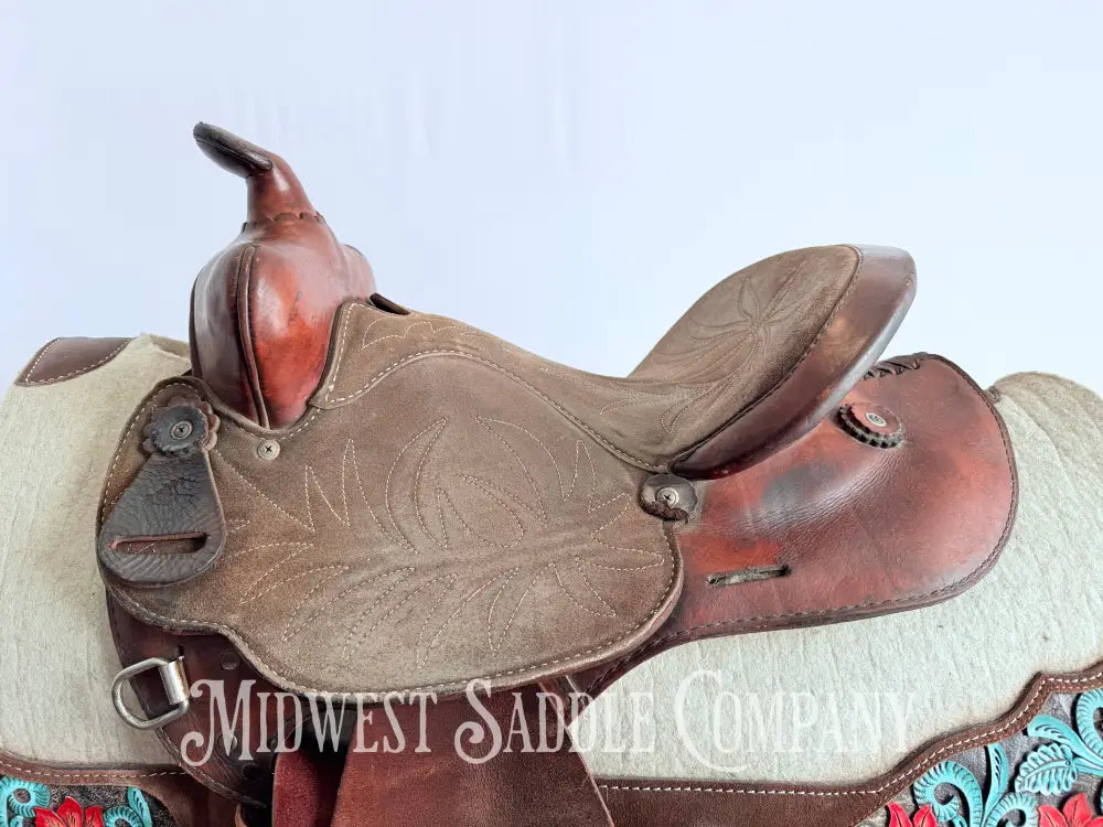 Simco Western Barrel Racing Saddle Suede Jockeys