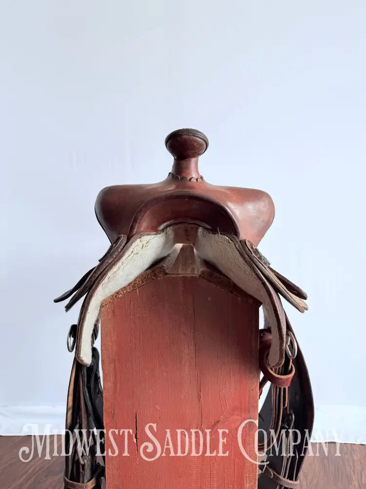 14” Simco Western Barrel Racing Saddle Suede Seat Jockeys Western Saddle