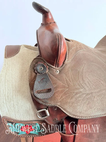 Simco Western Barrel Racing Saddle Suede Jockeys