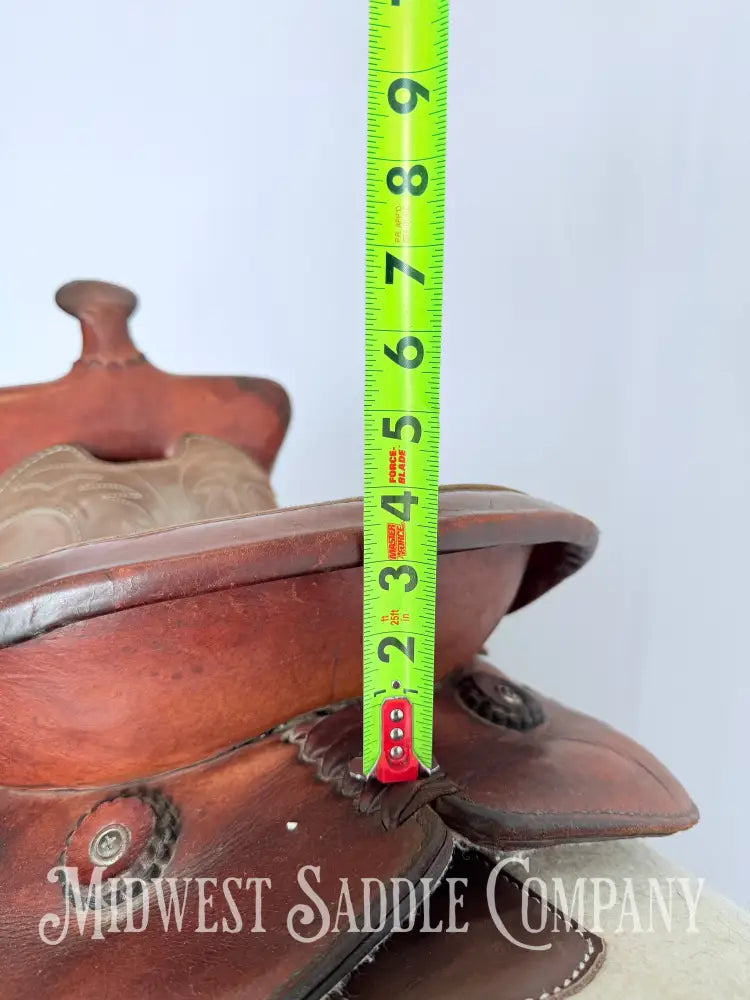 14” Simco Western Barrel Racing Saddle Suede Seat Jockeys Western Saddle