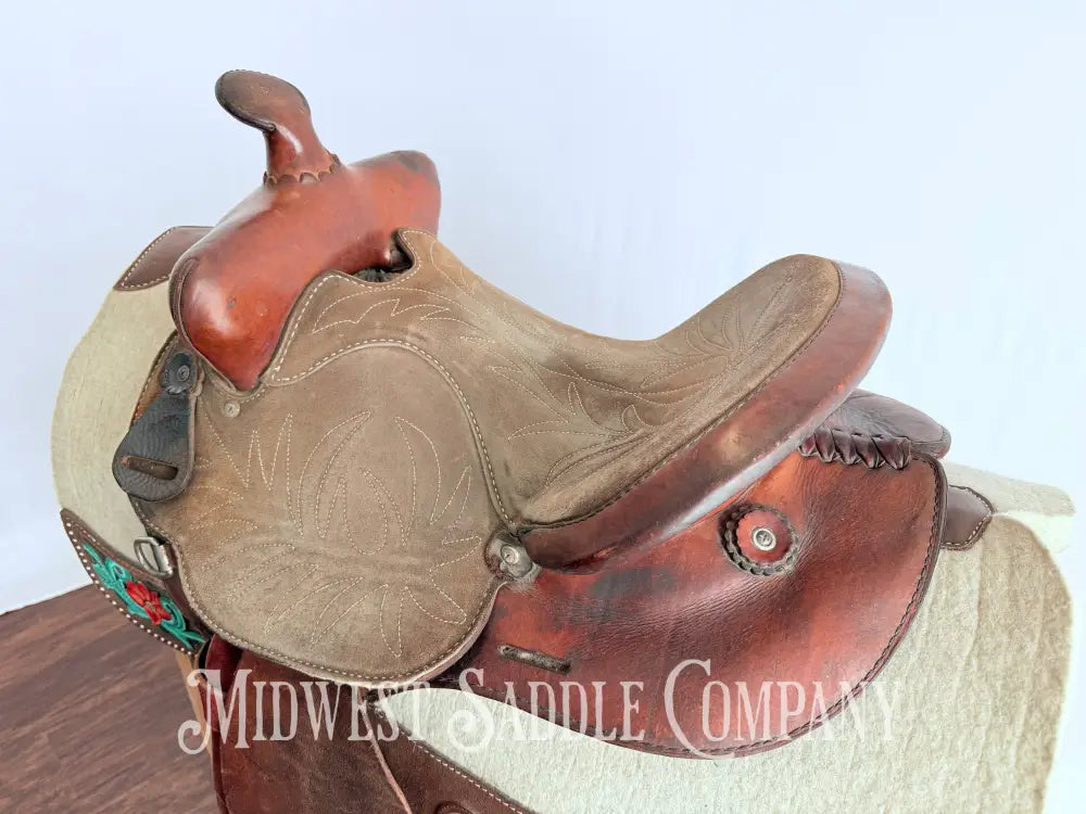 Simco Western Barrel Racing Saddle Suede Jockeys