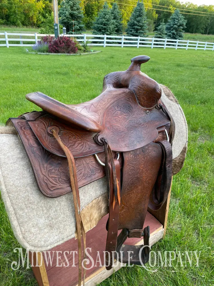 14’’ Vintage Bona Allen Western Ranch Saddle