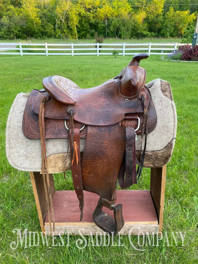 14’ Vintage Bona Allen Western Ranch Saddle