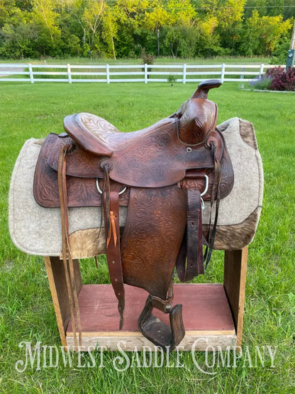 14’ Vintage Bona Allen Western Ranch Saddle