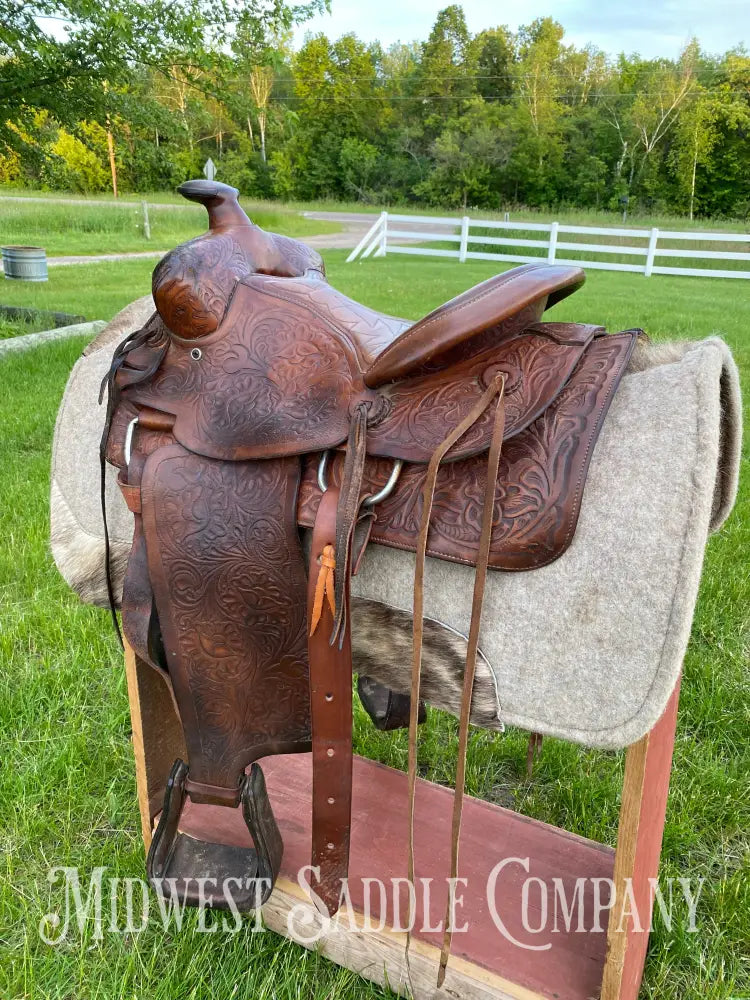 14’ Vintage Bona Allen Western Ranch Saddle