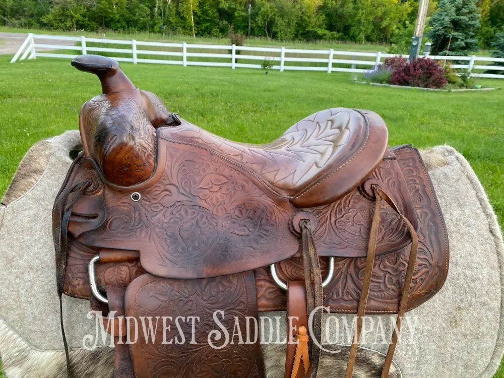 14’ Vintage Bona Allen Western Ranch Saddle