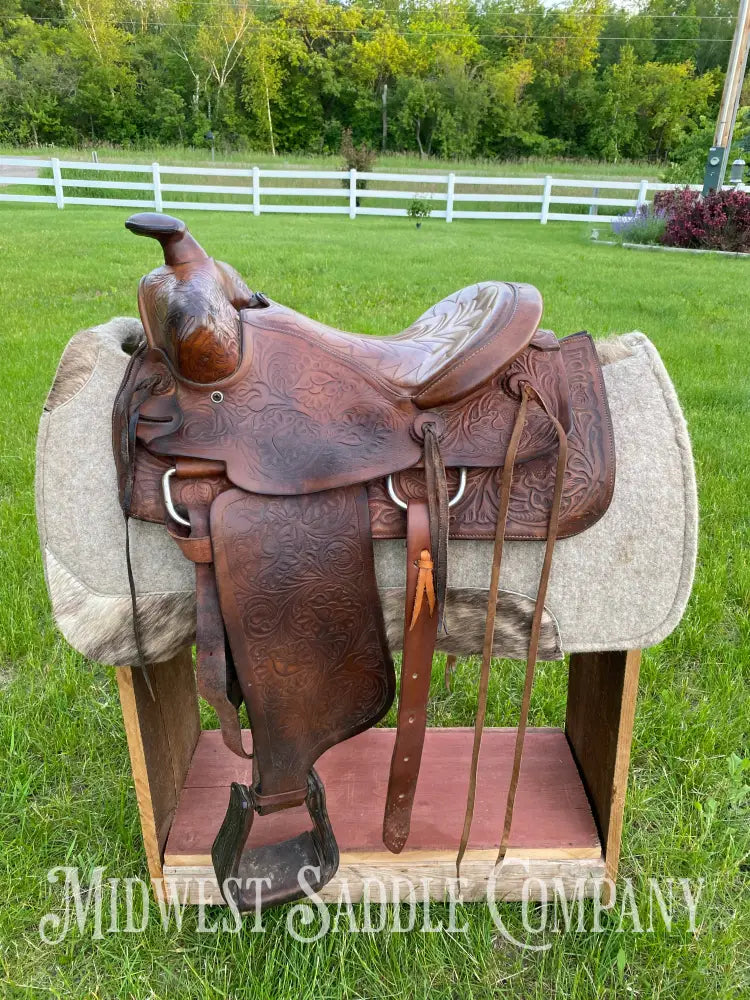14’ Vintage Bona Allen Western Ranch Saddle