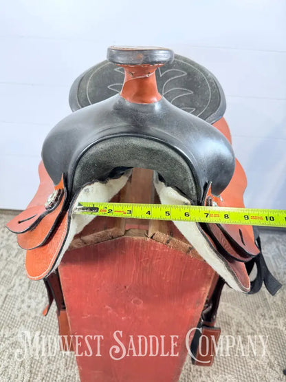 14” Western Leather Trail Saddle Lightweight 6” Gullet - Western Saddle