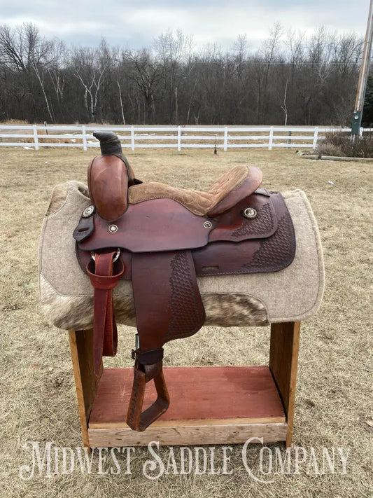 14” Western Roping Saddle - 6.5” Gullet Sqhb