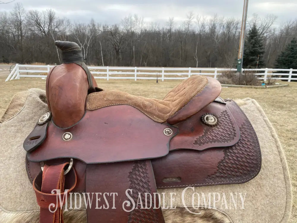 14” Western Roping Saddle - 6.5” Gullet Sqhb