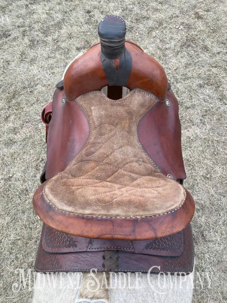 14” Western Roping Saddle - 6.5” Gullet Sqhb