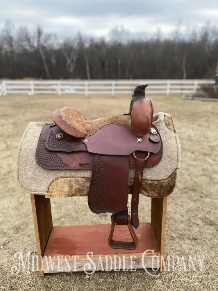14” Western Roping Saddle - 6.5” Gullet Sqhb