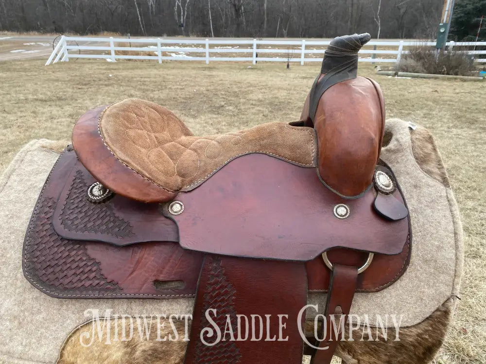 14” Western Roping Saddle - 6.5” Gullet Sqhb