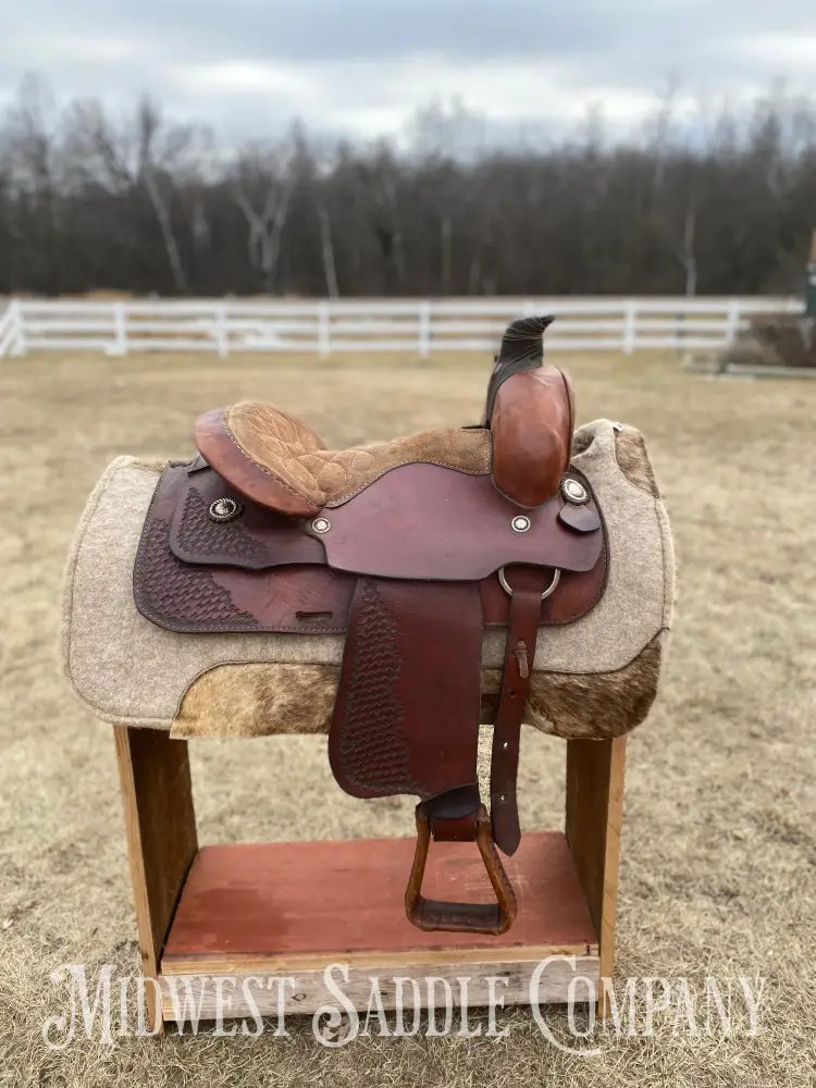 14” Western Roping Saddle - 6.5” Gullet Sqhb