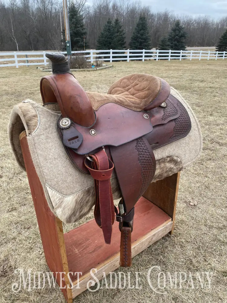 14” Western Roping Saddle - 6.5” Gullet Sqhb