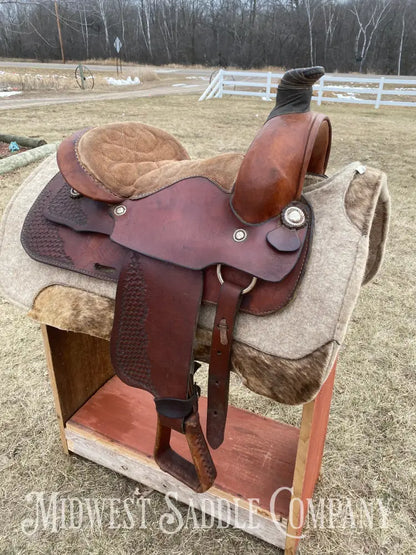 14” Western Roping Saddle - 6.5” Gullet Sqhb