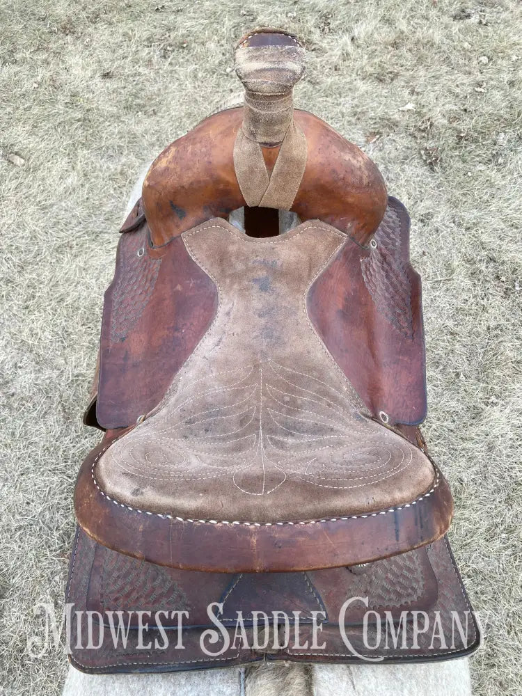 14” Western Roping Saddle - 6” Gullet Sqhb