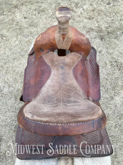14” Western Roping Saddle - 6” Gullet Sqhb