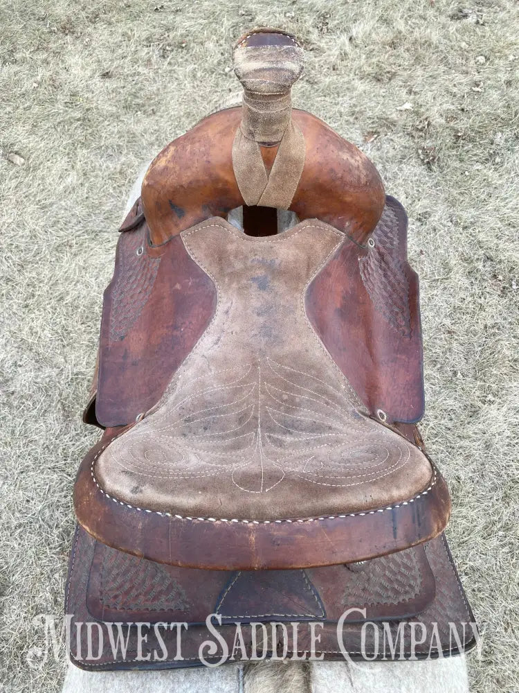 14” Western Roping Saddle - 6” Gullet Sqhb