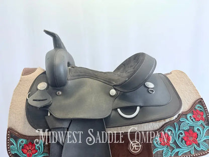 14” Wintec Synthetic Western Trail Saddle Black SQHB Western Saddle