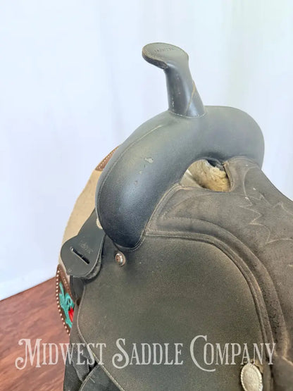 14” Wintec Synthetic Western Trail Saddle Black SQHB Western Saddle