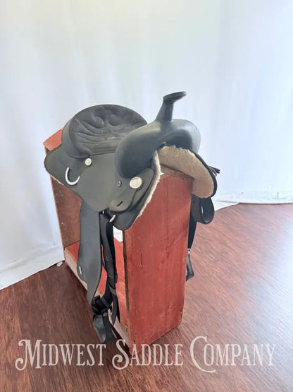 14” Wintec Synthetic Western Trail Saddle Black SQHB Western Saddle