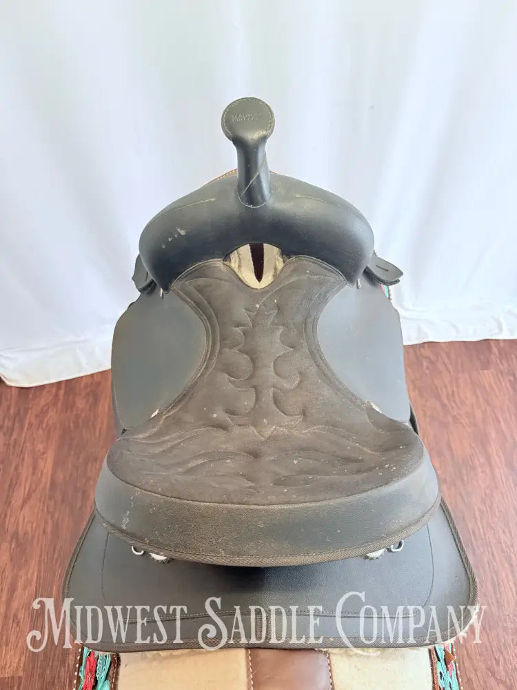 14” Wintec Synthetic Western Trail Saddle Black SQHB Western Saddle