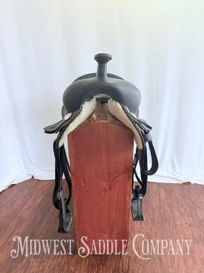 14” Wintec Synthetic Western Trail Saddle Black SQHB Western Saddle