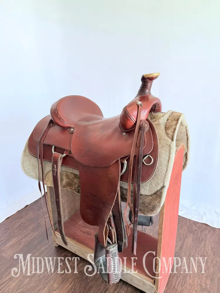 16” Colorado Saddlery Western Roping Saddle with Breast Collar Wide Fit