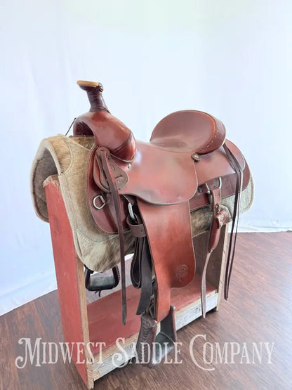 16” Colorado Saddlery Western Roping Saddle with Breast Collar Wide Fit