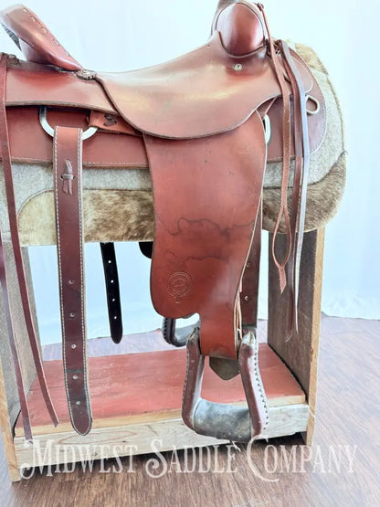 16” Colorado Saddlery Western Roping Saddle with Breast Collar Wide Fit