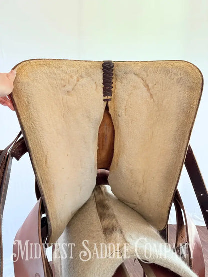 16” Colorado Saddlery Western Roping Saddle with Breast Collar Wide Fit