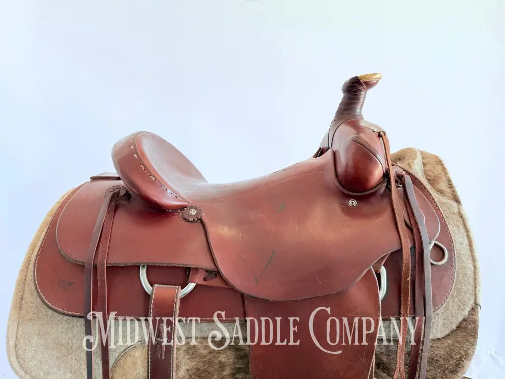 16” Colorado Saddlery Western Roping Saddle with Breast Collar Wide Fit
