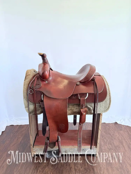16” Colorado Saddlery Western Roping Saddle with Breast Collar Wide Fit
