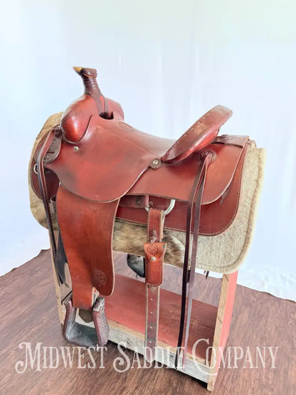 16” Colorado Saddlery Western Roping Saddle with Breast Collar Wide Fit