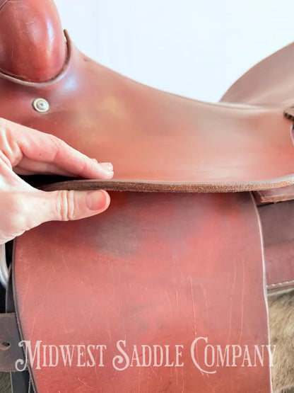 16” Colorado Saddlery Western Roping Saddle with Breast Collar Wide Fit