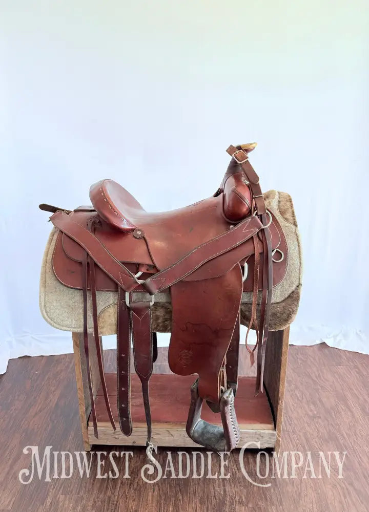 16” Colorado Saddlery Western Roping Saddle with Breast Collar Wide Fit