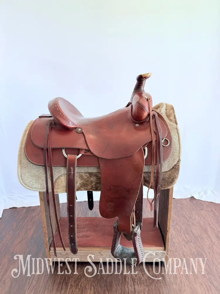 16” Colorado Saddlery Western Roping Saddle with Breast Collar Wide Fit