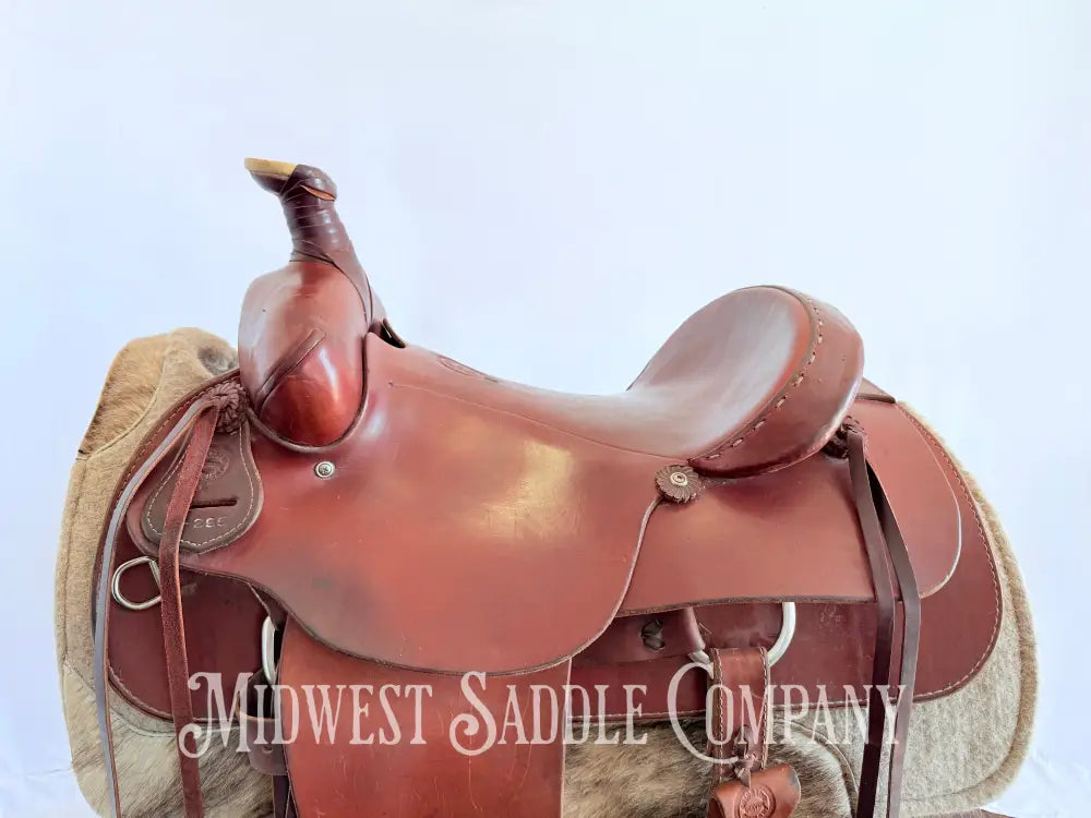 16” Colorado Saddlery Western Roping Saddle with Breast Collar Wide Fit