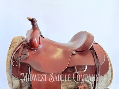 16” Colorado Saddlery Western Roping Saddle with Breast Collar Wide Fit