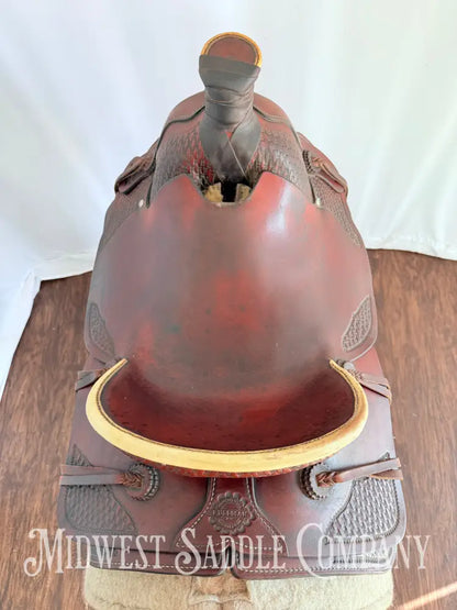 15.5” Pullman Continental Saddlery Western Roping Saddle Western Saddle