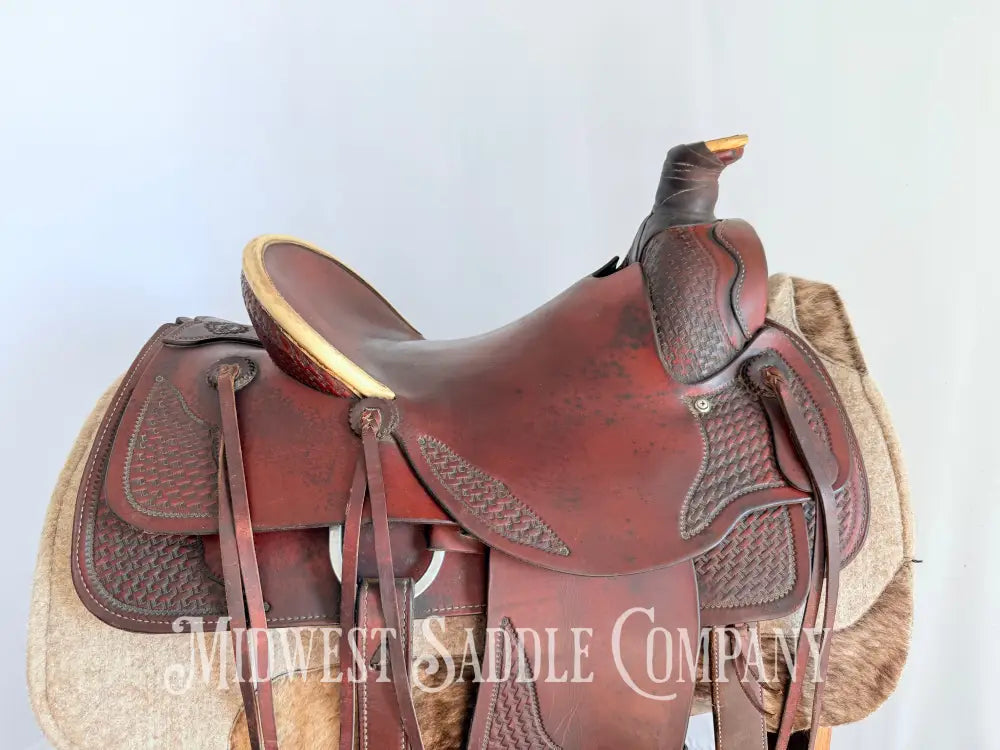 15.5” Pullman Continental Saddlery Western Roping Saddle Western Saddle