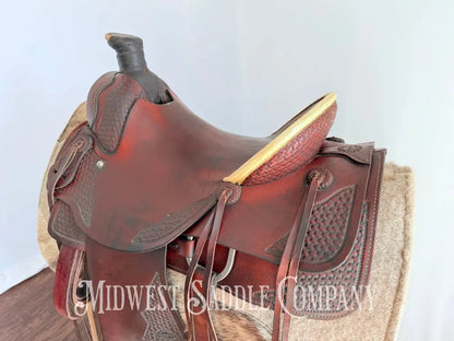 15.5” Pullman Continental Saddlery Western Roping Saddle Western Saddle