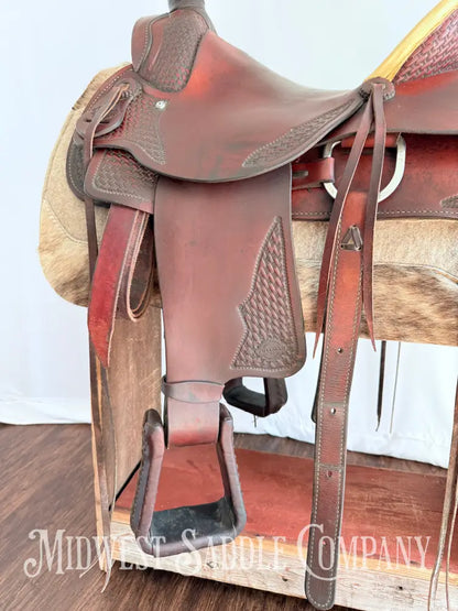 15.5” Pullman Continental Saddlery Western Roping Saddle Western Saddle
