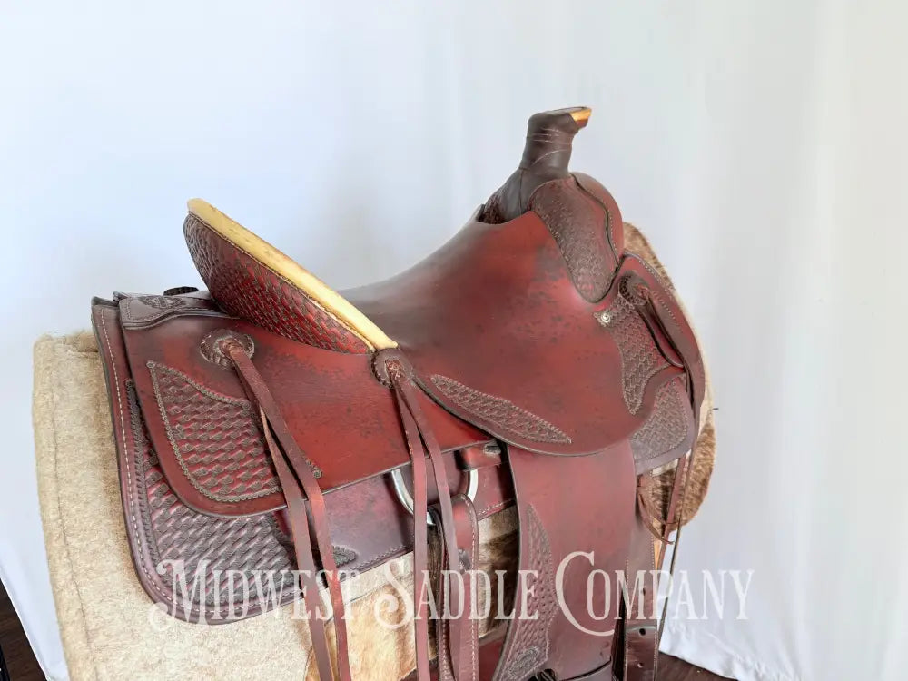 15.5” Pullman Continental Saddlery Western Roping Saddle Western Saddle